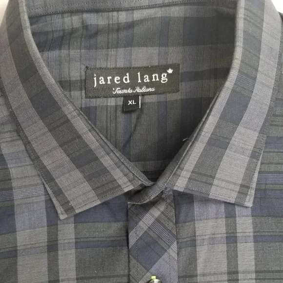 Jared Lang Men;s Black Plaid XL Long Sleeve Shirt - Picture 4 of 7